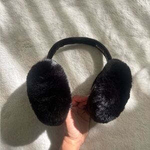 Black Faux Fur Earmuffs